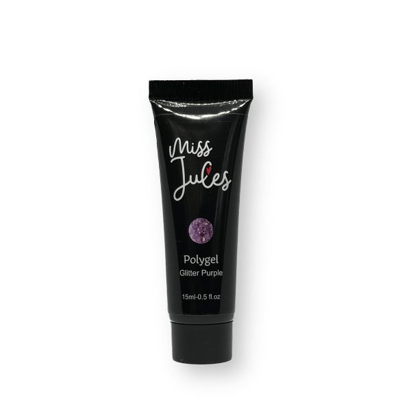 Miss Jules Polygel Glitter Purple 15ml